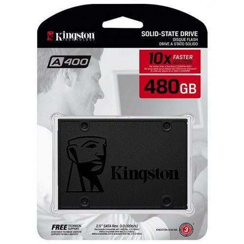 SSD 480gb Kingston 2.5" SATA III 6gbps A400