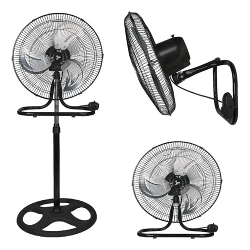 Ventilador de pedestal/piso/pared Masterfan Negro (X3)