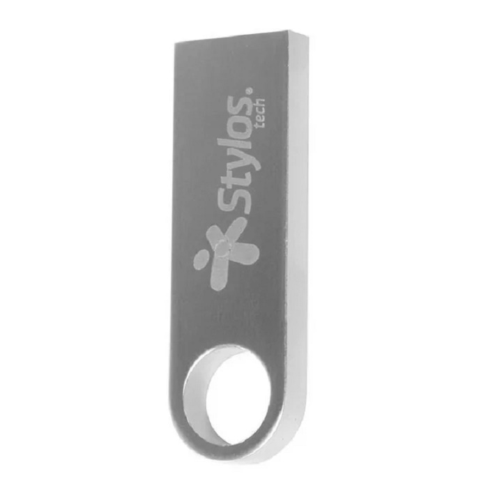 Memoria flash 64gb USB 2.0 Stylos (ST100) Metalico plata