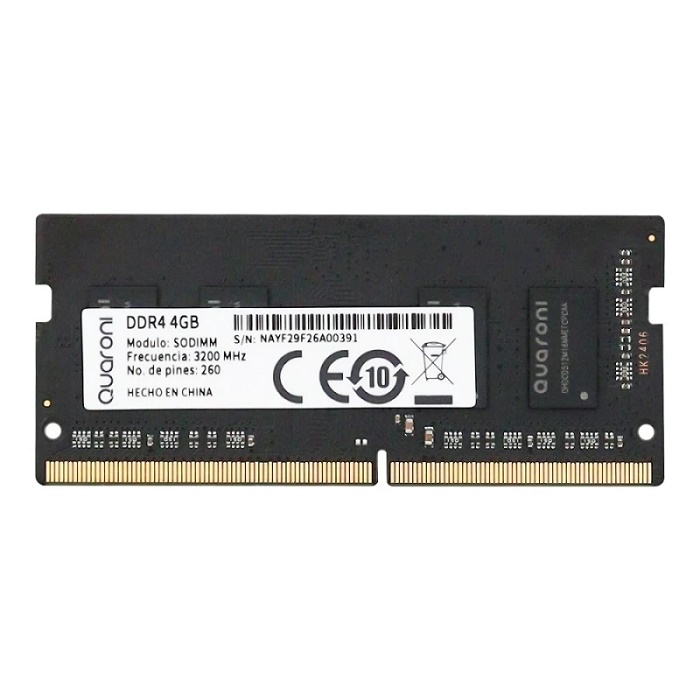 Memoria RAM DDR4 4gb 3200MHz Quaroni SODIMM (R44-S32)