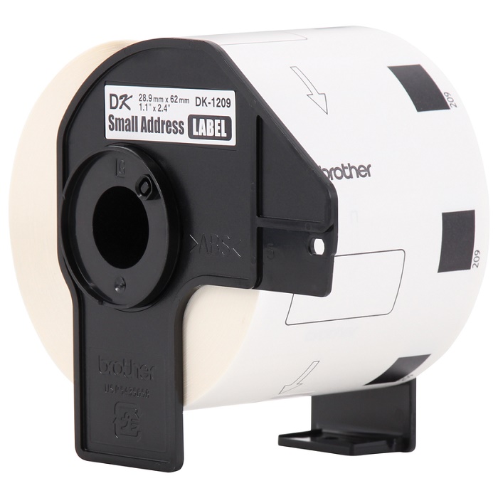 Rollo de etiquetas Brother 800 etiquetas 28.9x62mm (DK-1209)