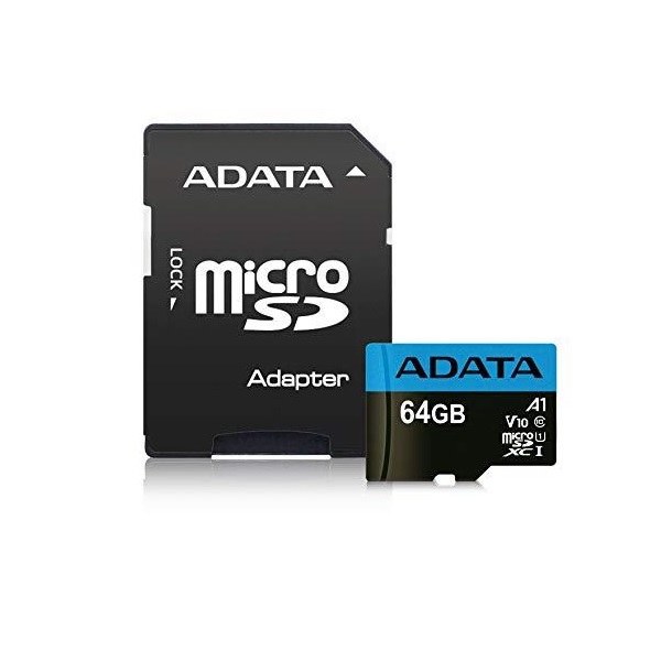 Memoria Micro SDXC Adata 64GB Clase 10 UHS-I con Adaptador