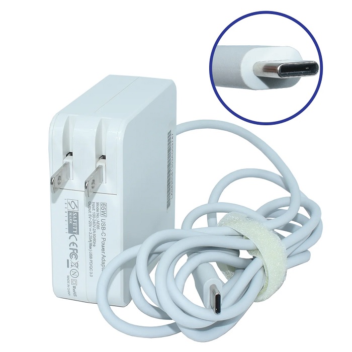 Adaptador USB-C EKO 65W Cargador Universal para Laptop y Dispositivos Móviles
