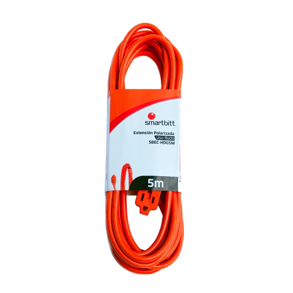 Extensión Smartbitt SBEC-HD05M Uso Rudo 5 Metros 15 A 127 V