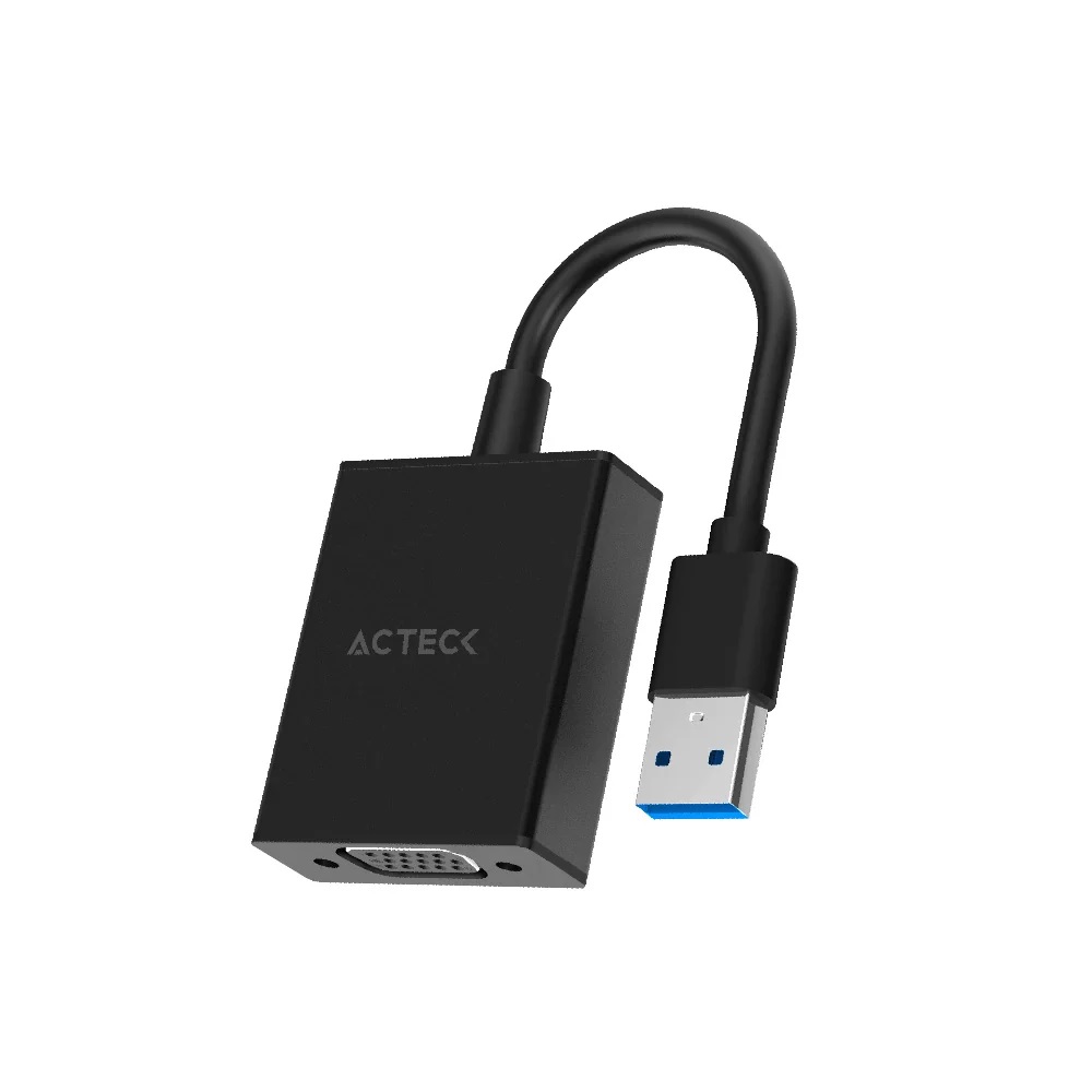 Adaptador USB Acteck Shift Plus AV410 USB Tipo A a VGA Full HD 1920x1080
