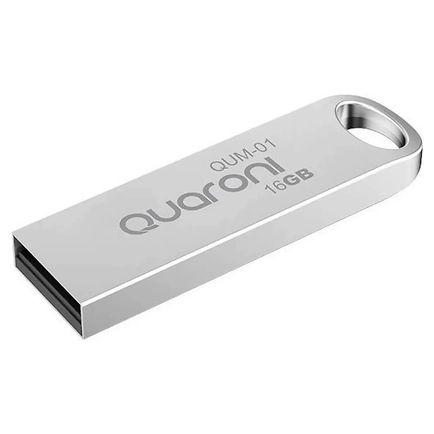 Memoria USB Quaroni QUM-01 16GB USB 2.0 Metal Plata