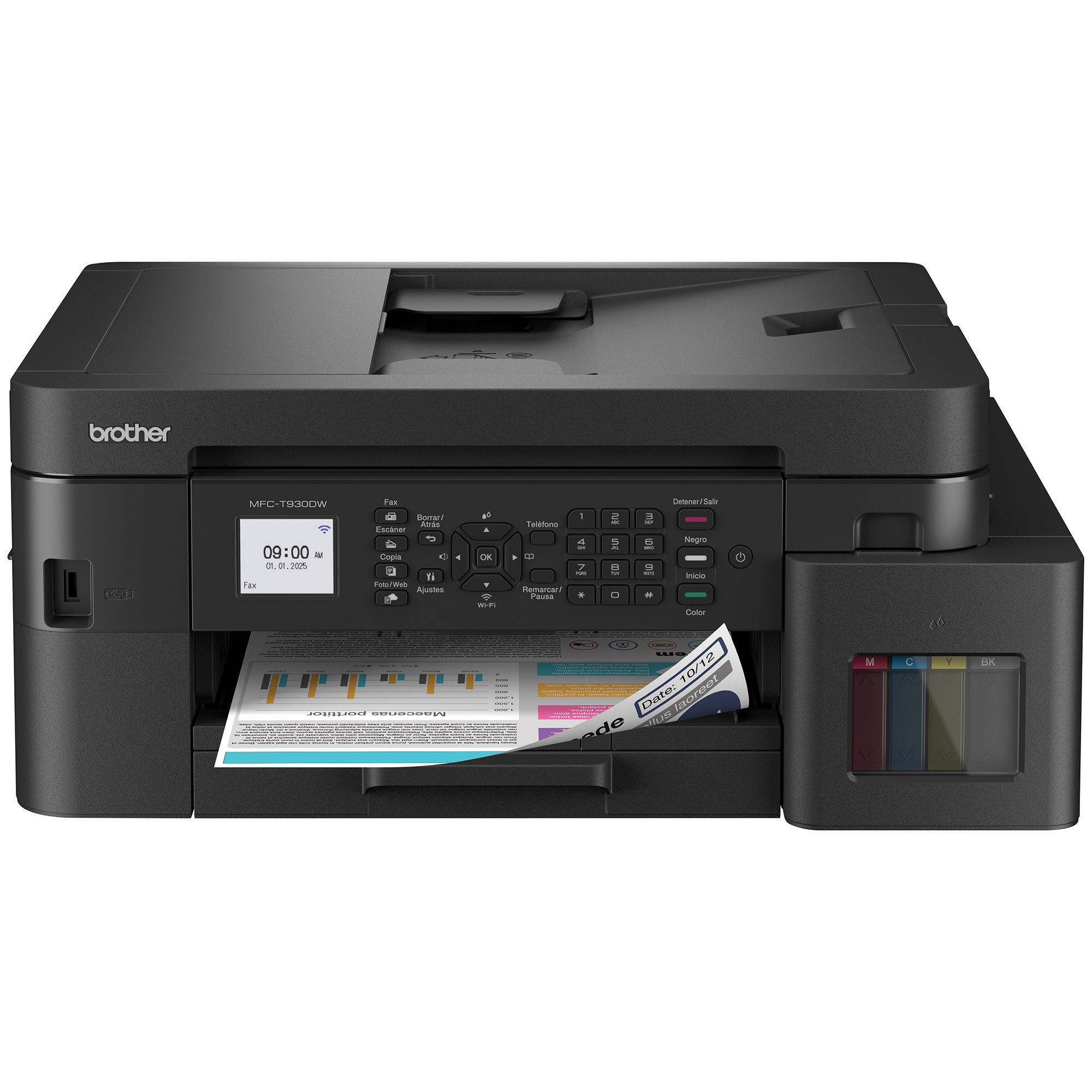 Impresora Multifuncional Brother MFC-T930DW WiFi Doble Banda Tanque de Tinta