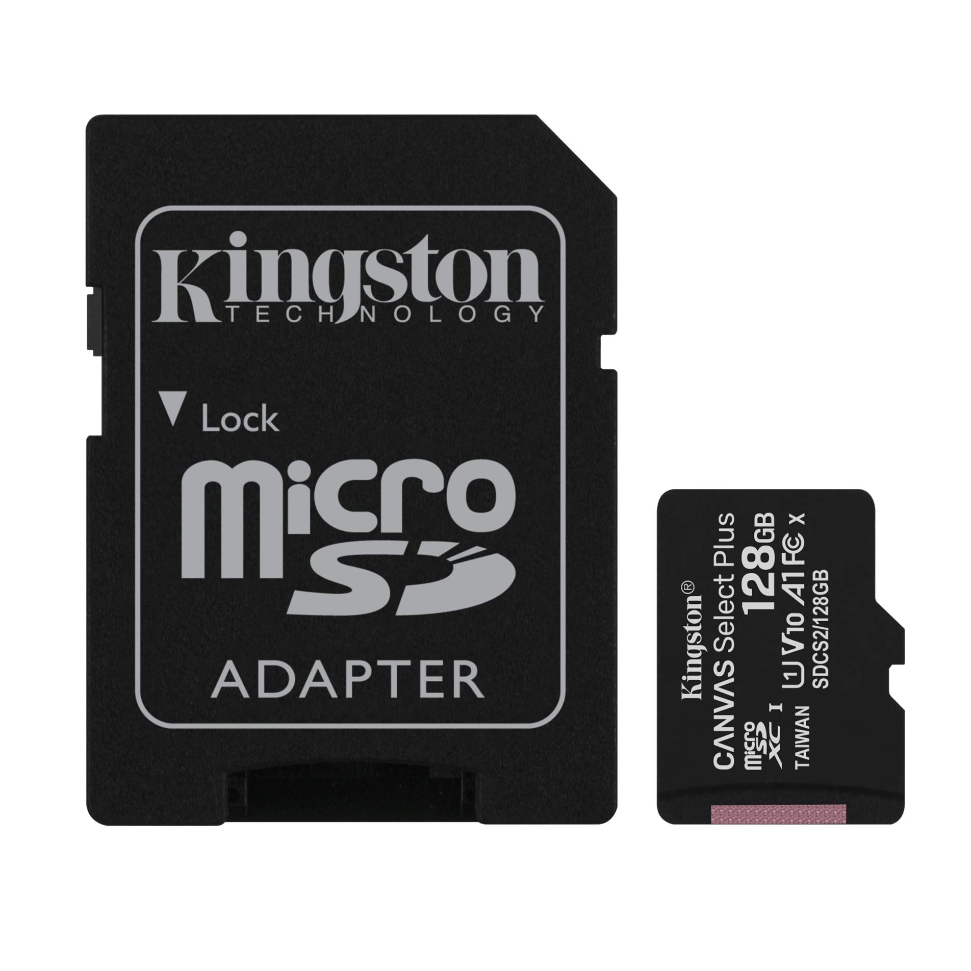 Tarjeta MicroSD Kingston Canvas Select Plus 128GB Clase 10 Velocidad 100MB/s
