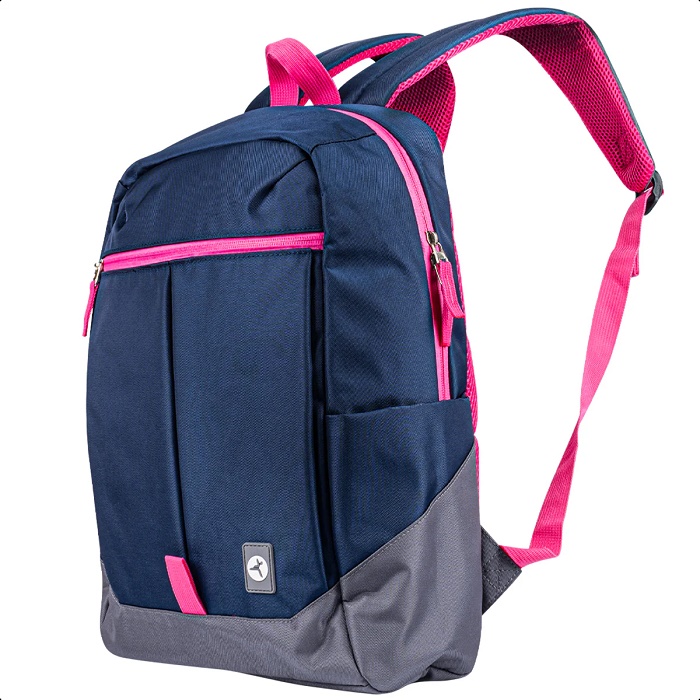 Mochila Techzone TZLBP26-A Para Laptop 16" Compartimiento Acolchado Azul Marino