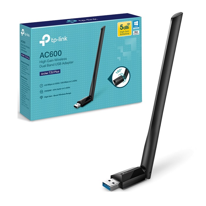 Adaptador De Red TP-Link AC600 USB Banda Dual 433Mbps 5GHz