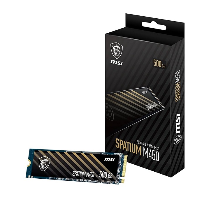 Unidad Estado Sólido MSI Spatium M450 500GB PCIe 4.0 NVMe