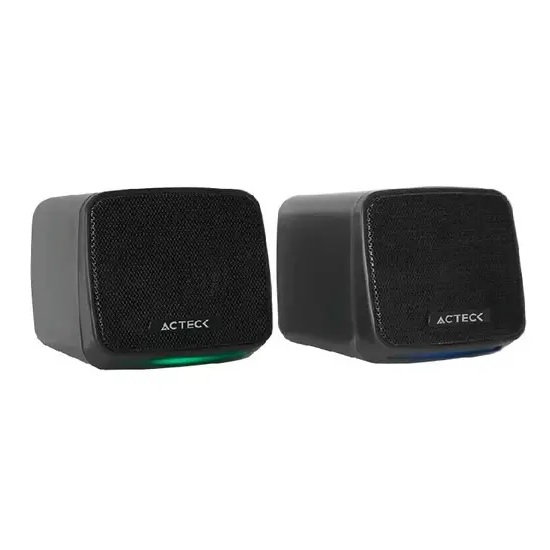 Bocinas Acteck Elant Cube AS430 6W Conexión Jack 3.5mm USB