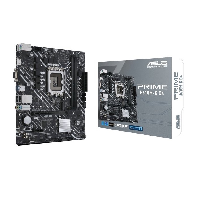 Tarjeta Madre Asus H610M-K D4 Intel LGA1700 DDR4 Micro-ATX